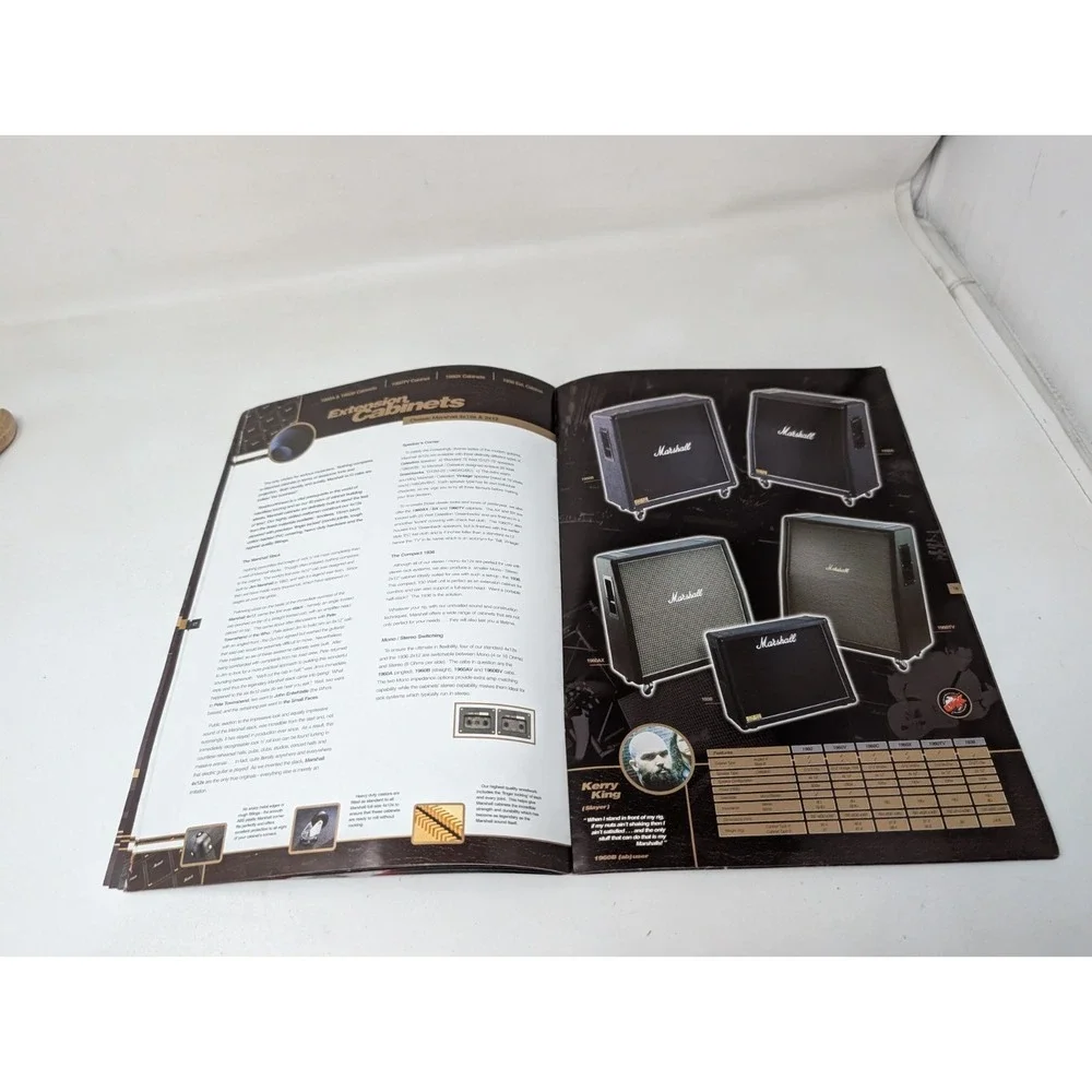 2001 Marshall Amplifiers Catalog Book Electric Music Gear Catalogue
